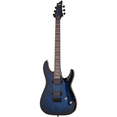 Guitarra Electrica Schecter Stbb Omen Elite-6 See- Thru Blue Burst